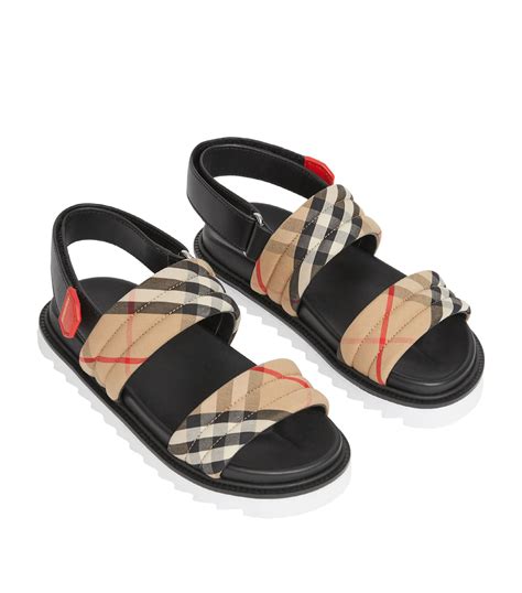 Burberry Brewster Quilted Vintage Check Sport Sandals, 